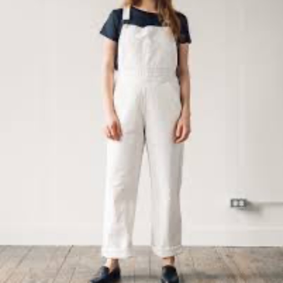 Jesse Kamm Pants - Jesse Kamm Overalls in Salt, Small